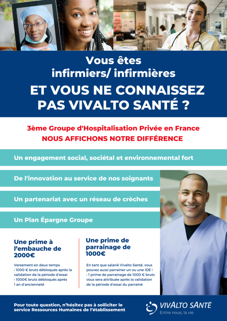 Affiche pour la promotion de la cooptation au sein du Groupe Vivalto Santé