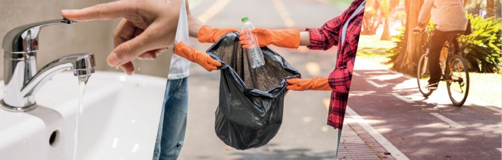 économie d'eau, tri des déchets et éco-mobilité - Vivalto Santé