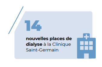Nouvelles places de dialyse à la Clinique St Germain