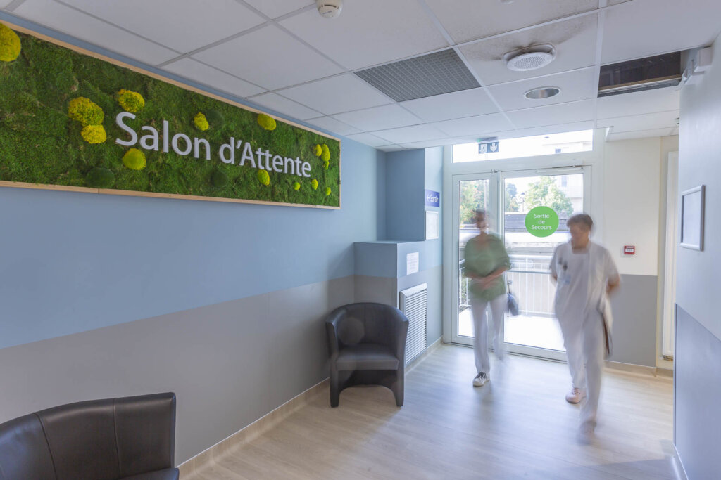 Clinique du Val d'Or : rénovation salle d'attente